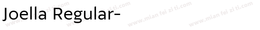 Joella Regular字体转换